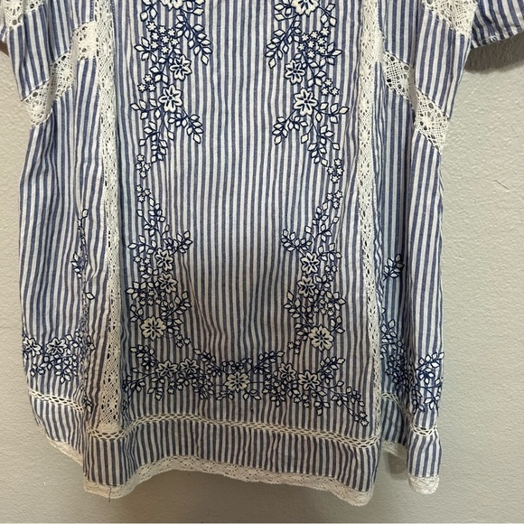 Free People Sunny Day Shirt Dress Ruffle Sleeves - Picture 10 of 12